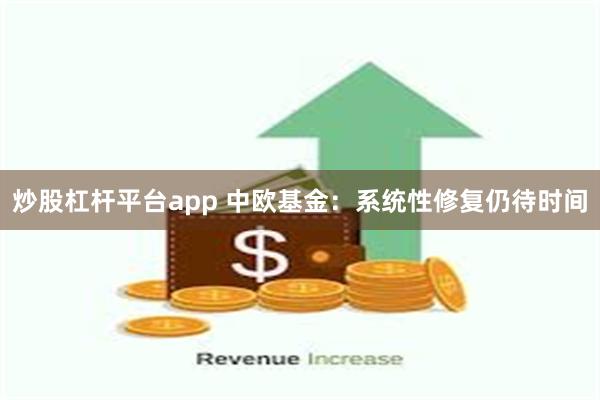 炒股杠杆平台app 中欧基金：系统性修复仍待时间