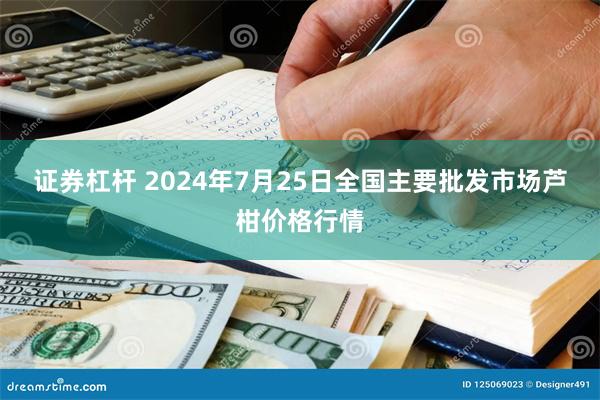 证券杠杆 2024年7月25日全国主要批发市场芦柑价格行情