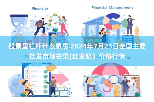 股票里杠杆什么意思 2024年7月25日全国主要批发市场芒果(红贵妃）价格行情