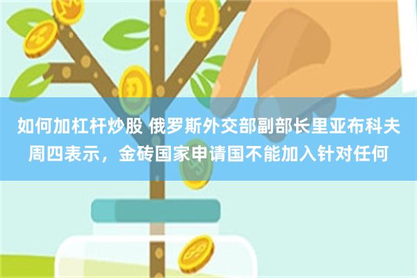 如何加杠杆炒股 俄罗斯外交部副部长里亚布科夫周四表示，金